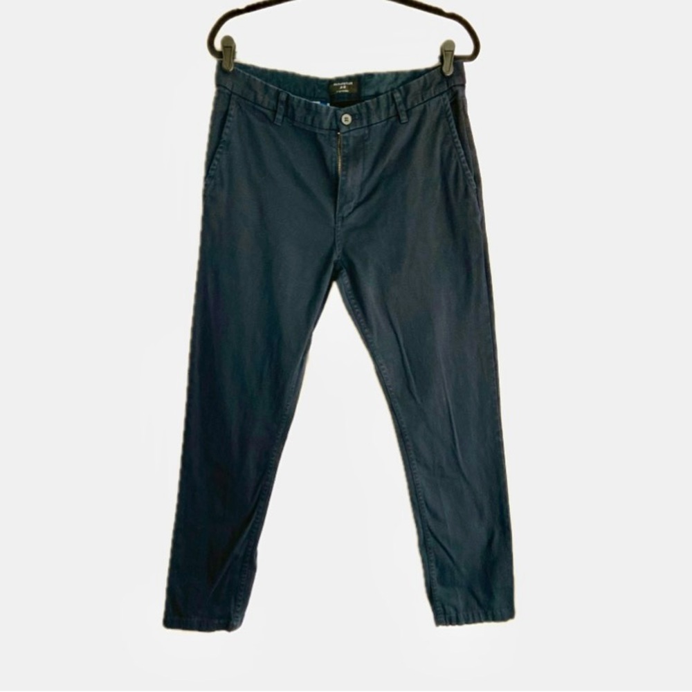 Men's Matchstick Navy Blue Casual Pants, Size 34